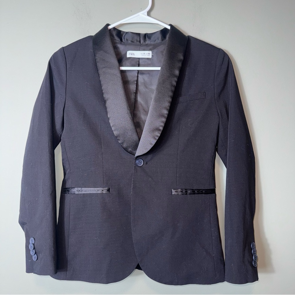 Zara Women’s One Button Black Blazer Size 10‎